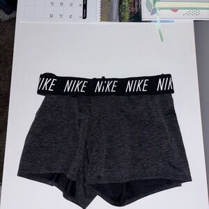 Nike Black Athletic Shorts with Elastic Waistband